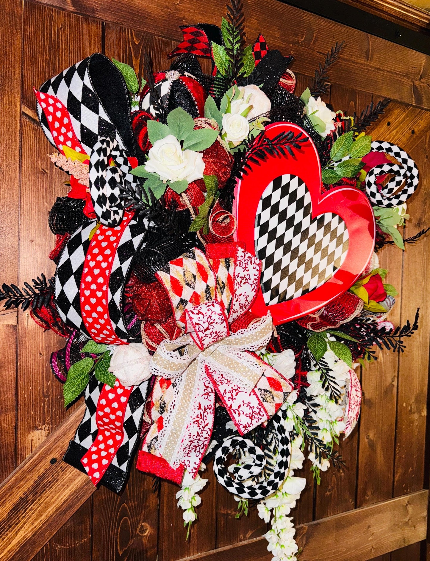 Valentines Day Wreath, Front Door Decor, Valentines Day Decoration, Unique Valentines Day Wreath, Gift For Home