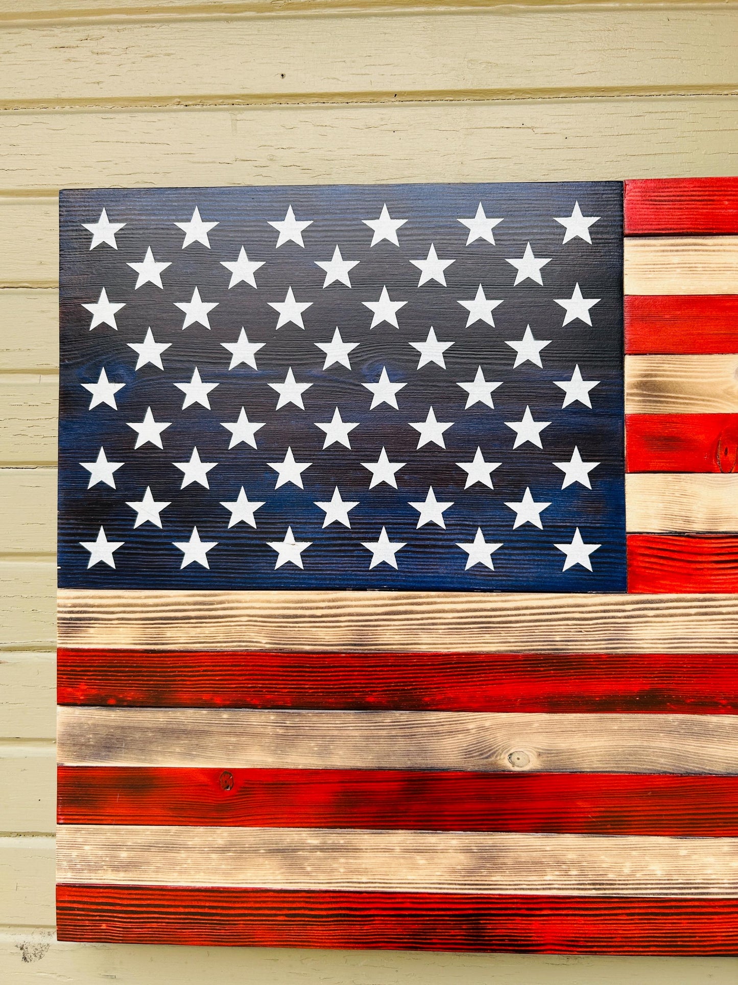Flag Rustic Wooden American Flag Patriotic Flag Fathers Day Gift USA Flag design Large wood American Flag for Wall Rustic Flag Centerpiece
