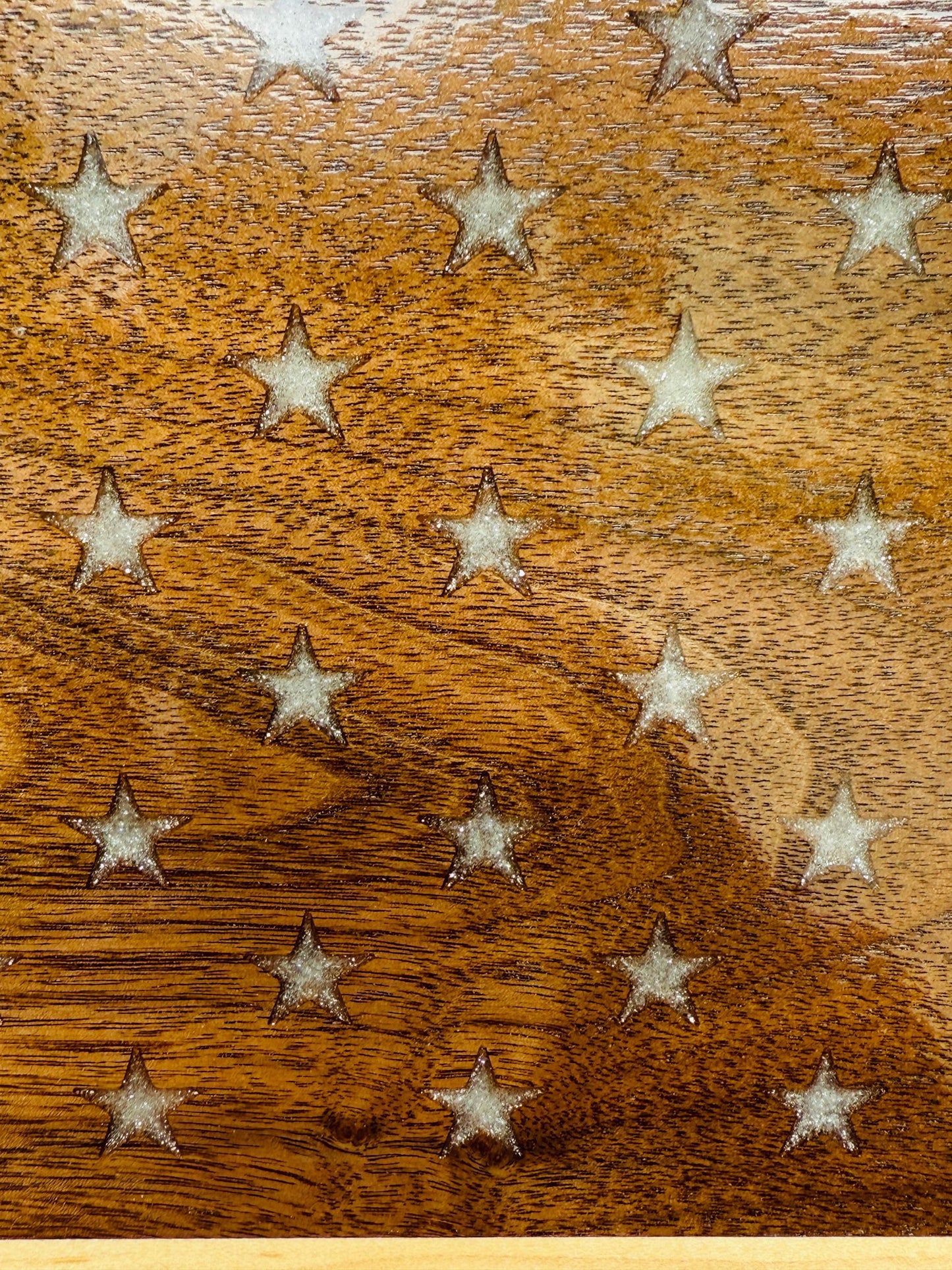 Wood American Flag Maple and Walnut Flag American Flag Wall Art Fathers Day Gift Memorial Tribute Handmade Wood Wall Art Patriotic Decor
