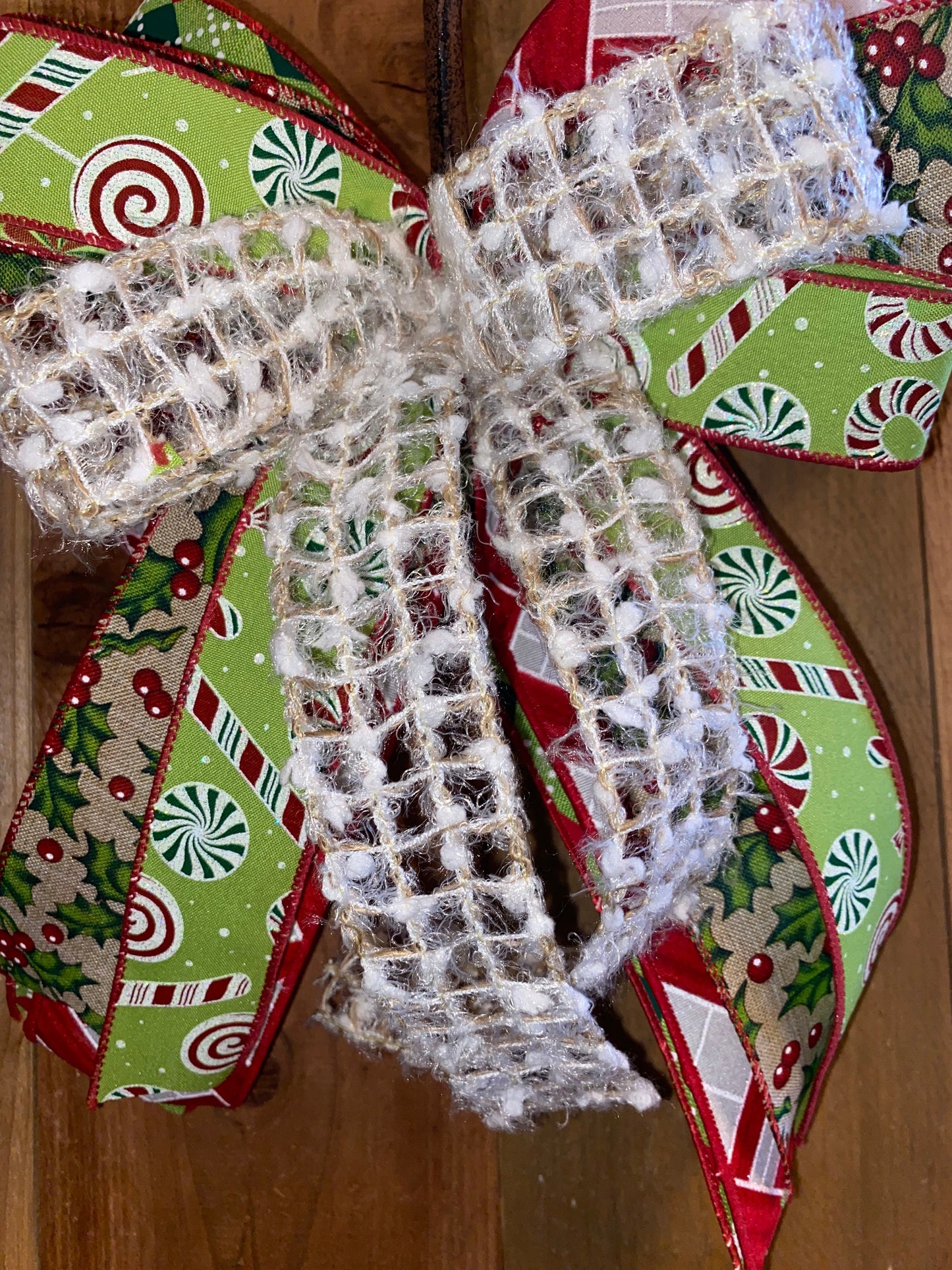 Christmas Bow, Winter Lantern Bow, Christmas Front Door Decor, Christmas Swag Bow, Christmas Gift Bow, Christmas Tree Bow, Mantel Decor, bow