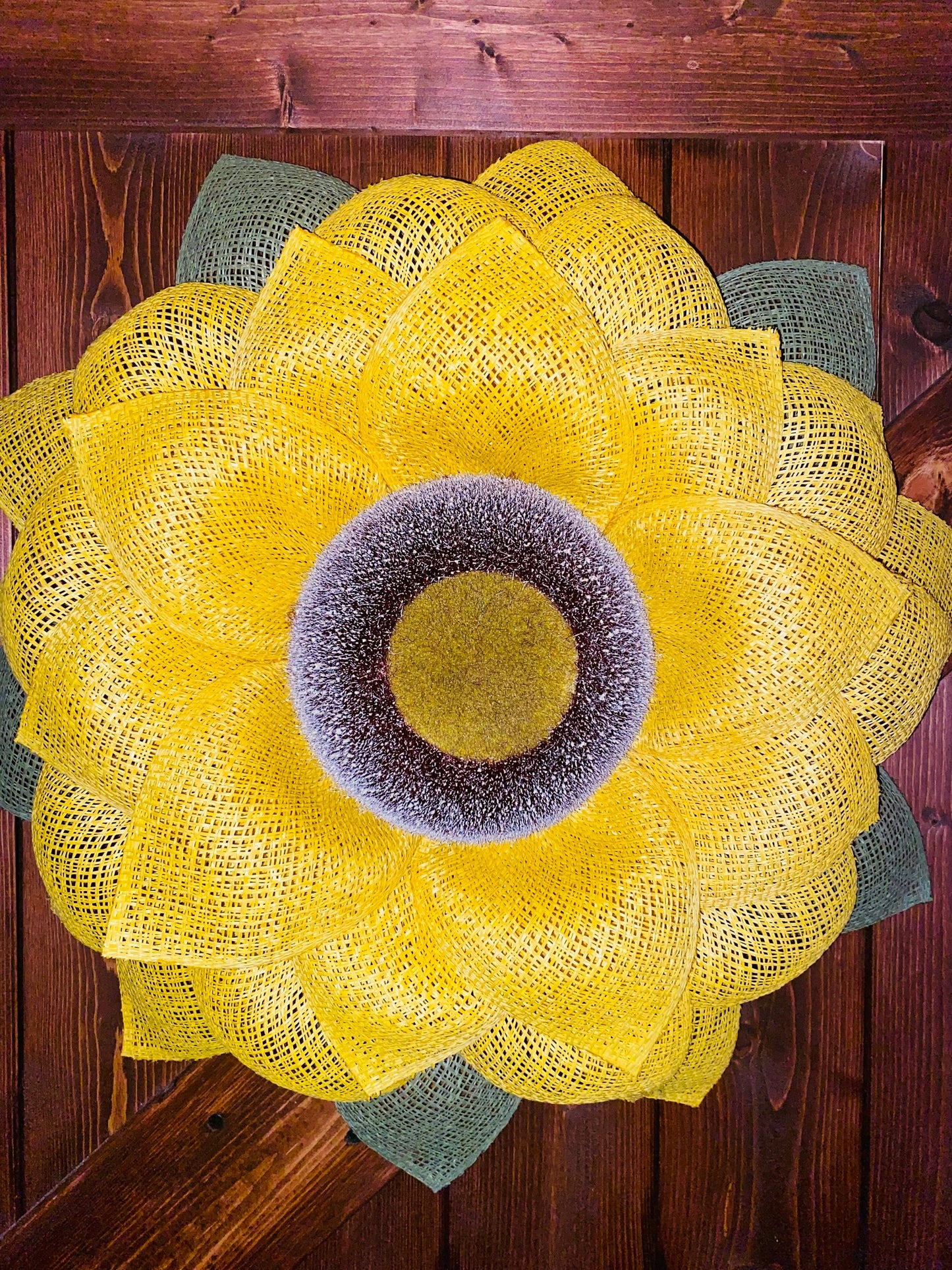 Sunflower Wreath, Porch Sunflower Decor,  Sunflower door decor, Sunflower Wall Decor, Birthday Gift Farmhouse Decor Rustic Sunflower Summer