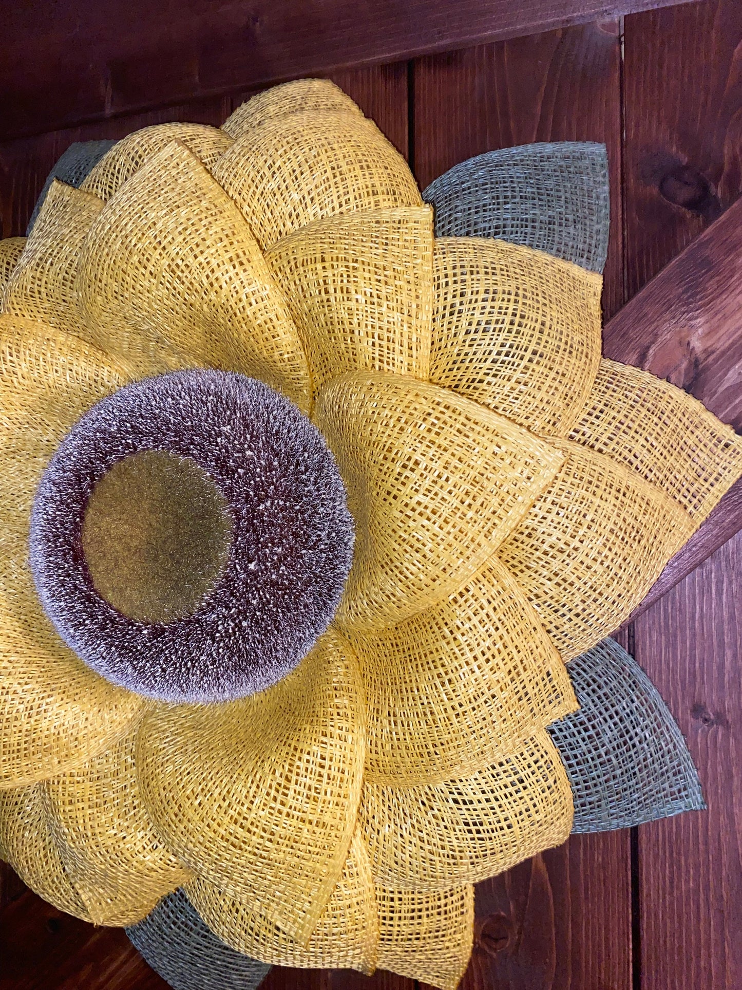 Sunflower Wreath, Porch Sunflower Decor,  Sunflower door decor, Sunflower Wall Decor, Birthday Gift Farmhouse Decor Rustic Sunflower Summer
