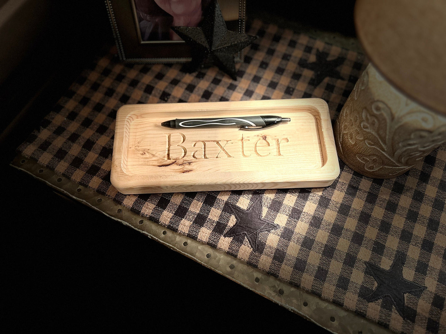 Drop Tray, Catch All Tray, Gift for any occasion, Personalized Gift, Pine wood Tray, Tray for office, Room decor, Personalized Decor, wood