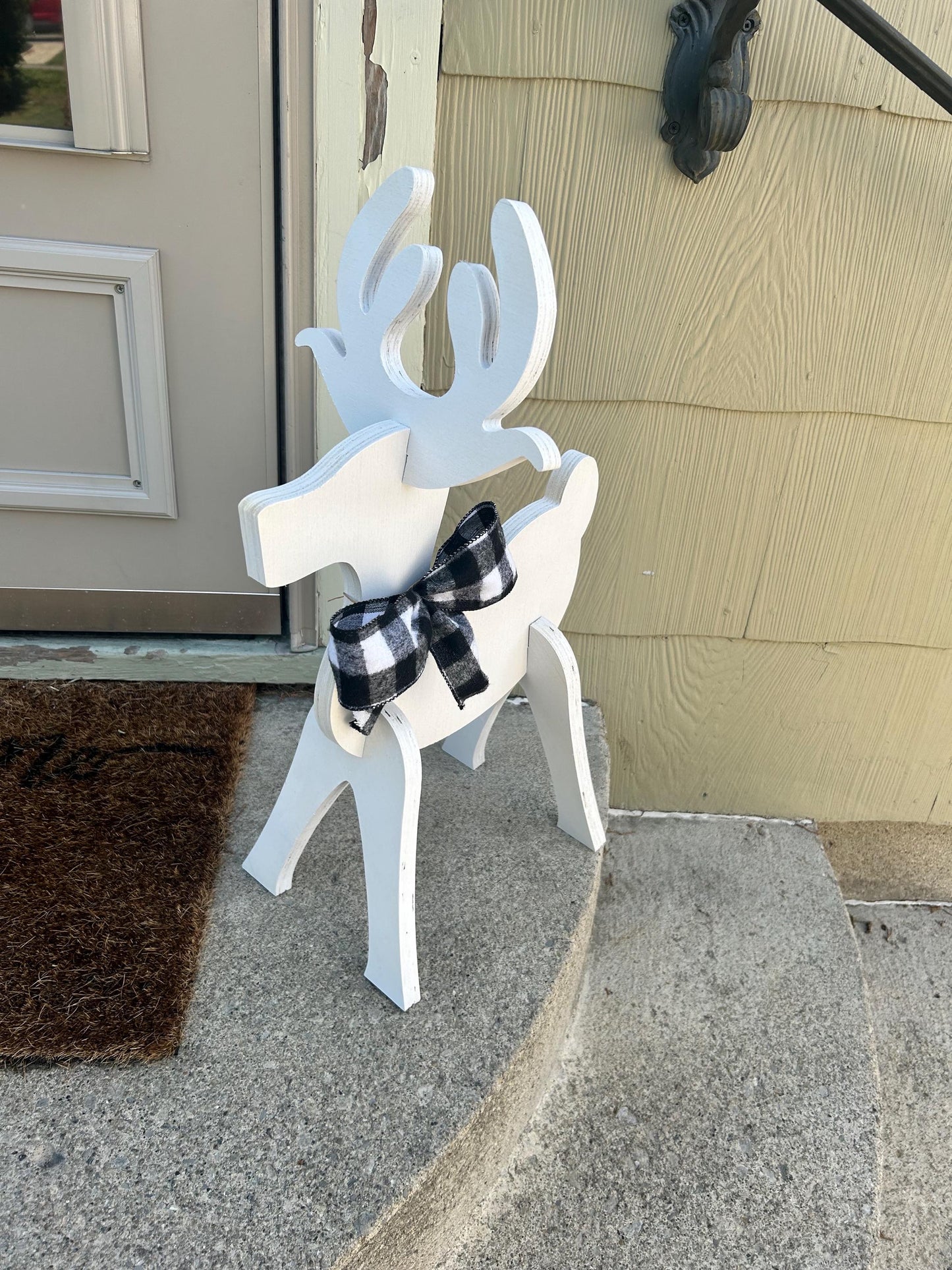 wood reindeer, farmhouse reindeer, Christmas Reindeer, Christmas tree decor, Porch decor, Outdoor Decor