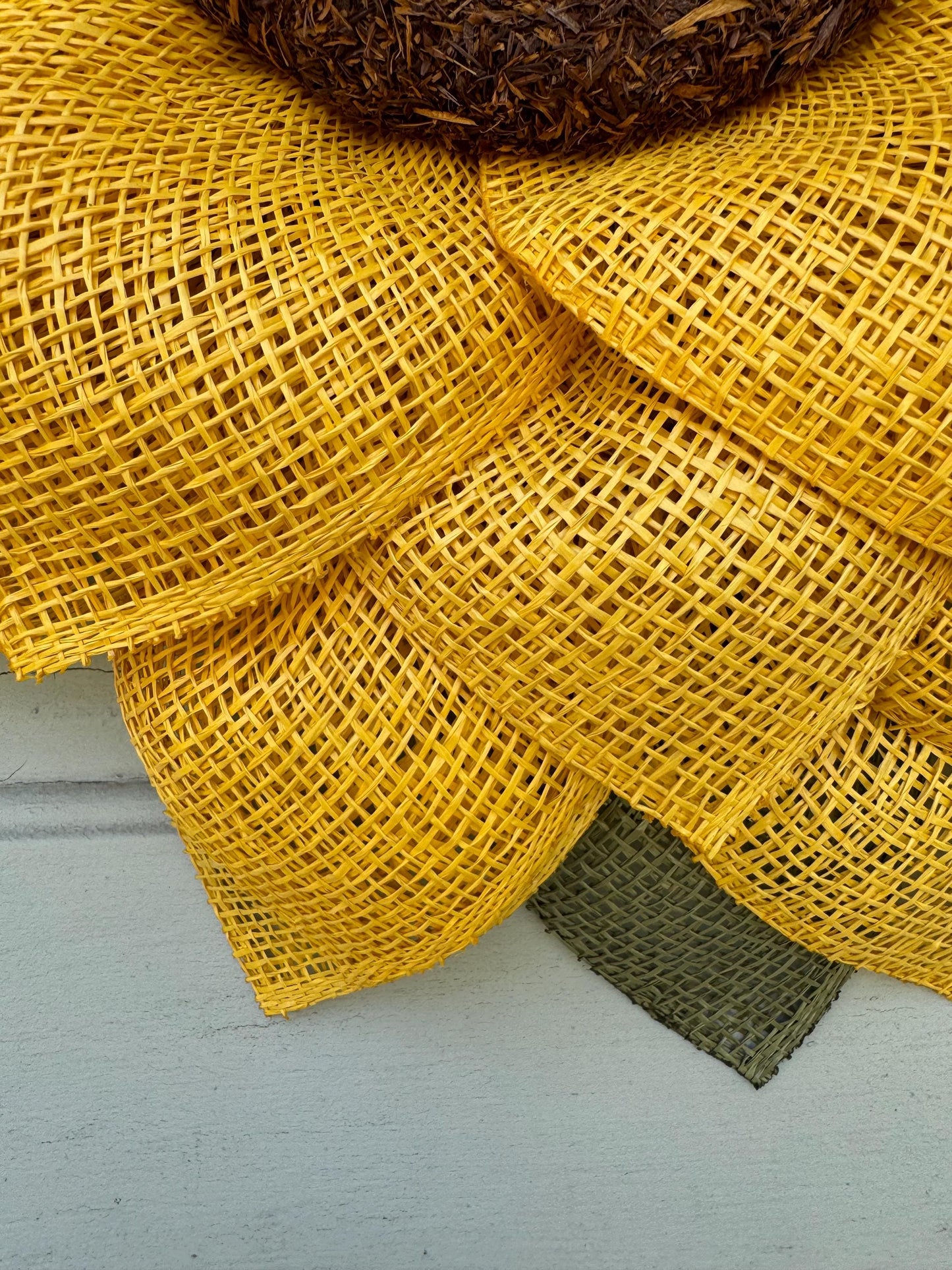 Sunflower Wreath for Front Door Home or Office  Gift  Floral Decor Rustic Farmhouse Style Wall Hanging for everyday