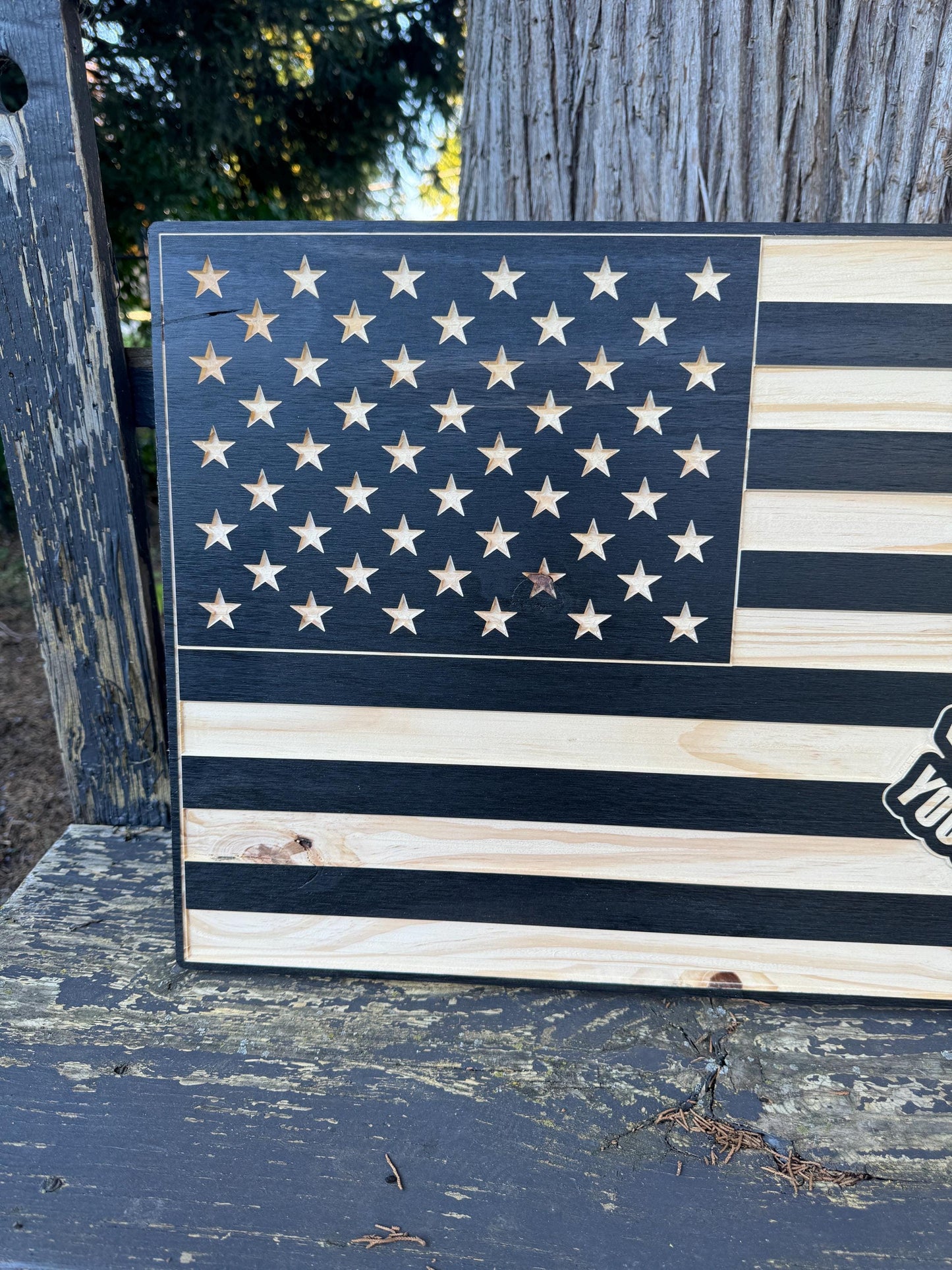 wooden flag, POW flag, patriotic wall art, gift for veteran, Flag home decor POW, veteran decor, memorial flag, not forgotten