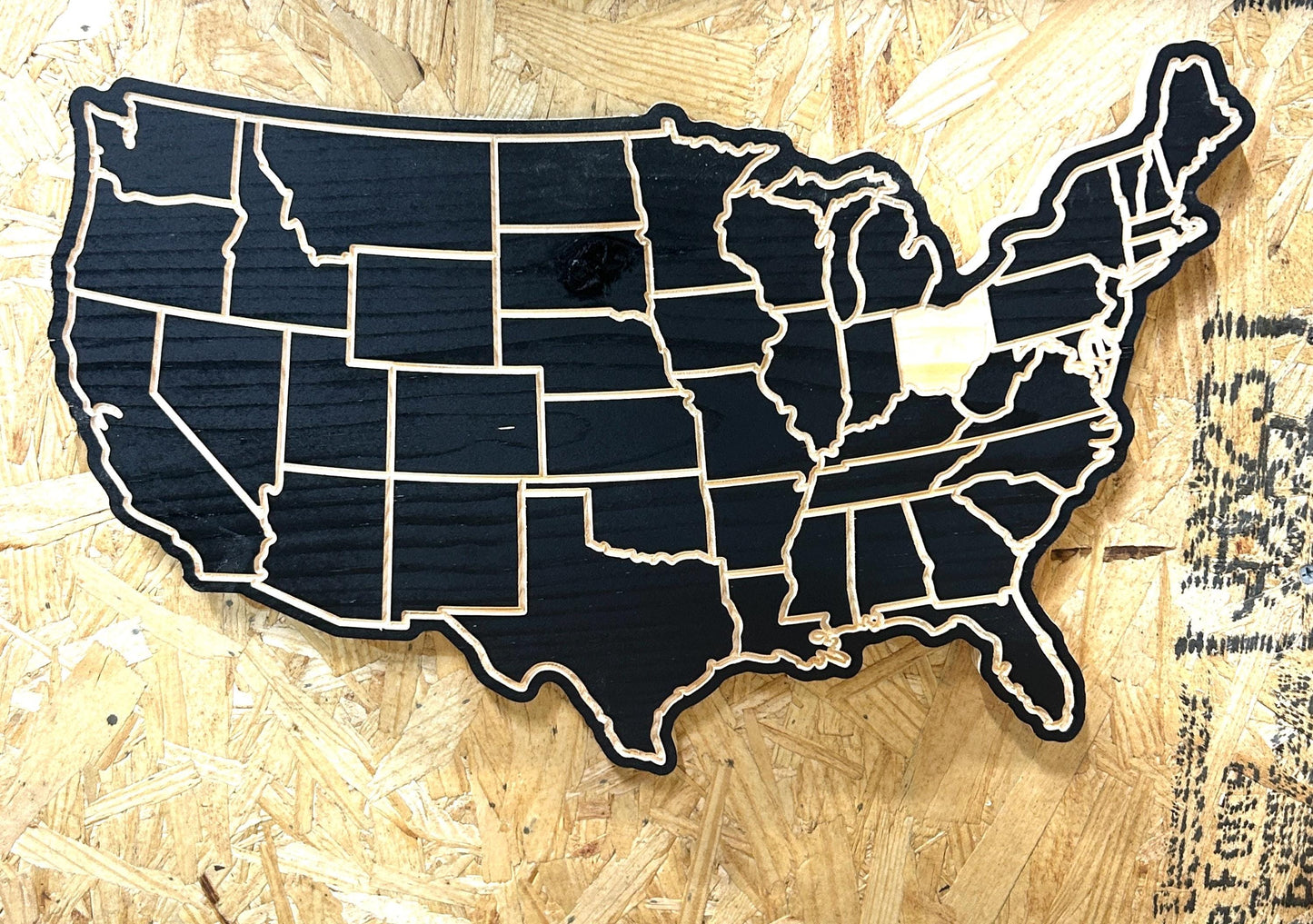 United States map cutout