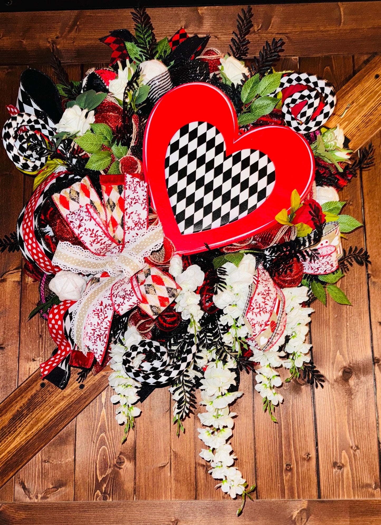 Valentines Day Wreath, Front Door Decor, Valentines Day Decoration, Unique Valentines Day Wreath, Gift For Home