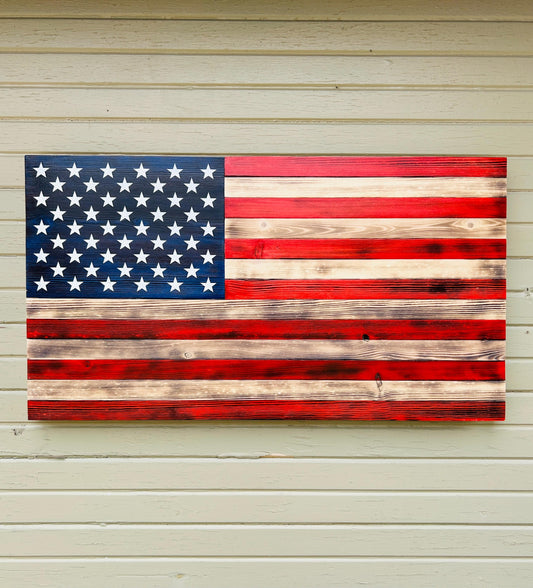 Flag Rustic Wooden American Flag Patriotic Flag Fathers Day Gift USA Flag design Large wood American Flag for Wall Rustic Flag Centerpiece