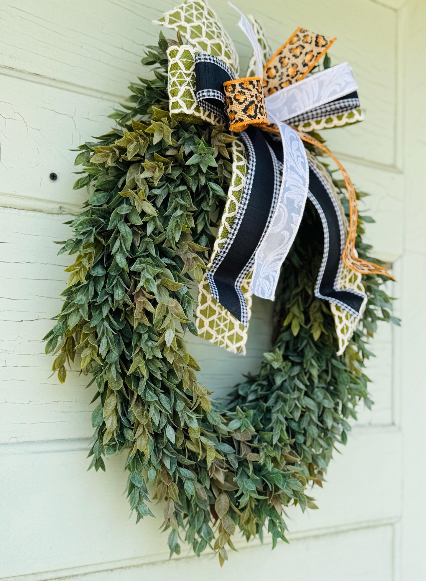 Farmhouse Style Greenery Wreath, Neutral Everyday Wreath, Year Round Door Wreath, Rustic Farmhouse Wreath, Seasonal greeenry Wreath, Sale!